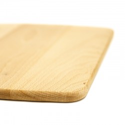 Planche à découper arrondie en bois personnalisée 34cm x 27cm
