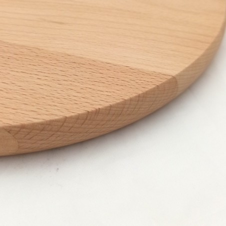 Planche de dégustation en bois ronde diamètre 26 cm