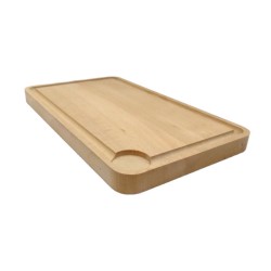 Planche à découper en bois 32 x 19 x 2,2 cm