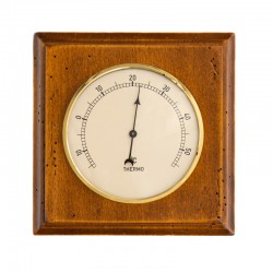Thermomètre carré finition antiquaire
