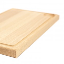 Planche à découper en bois 40 x 25 x 2,5 cm