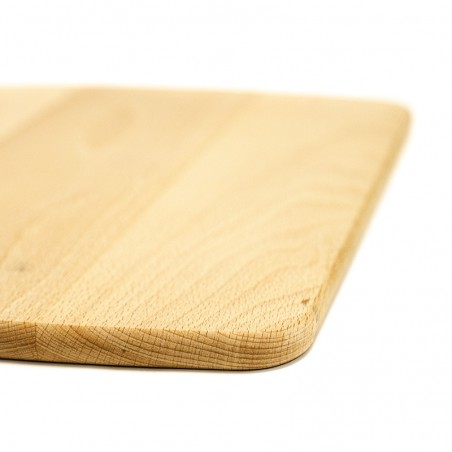 Planche à découper en bois arrondie 34cm x 27cm