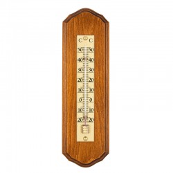 Thermomètre en bois festonné