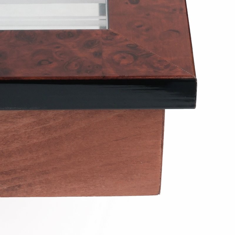 Vitrine en bois pour collection de balles de golf Loupe d